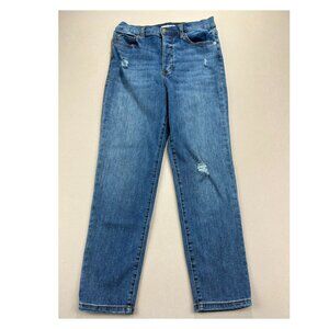 Sts Blue Jeans Womens Size 28 Blue Denim Christy High Rise Stretch Distressed